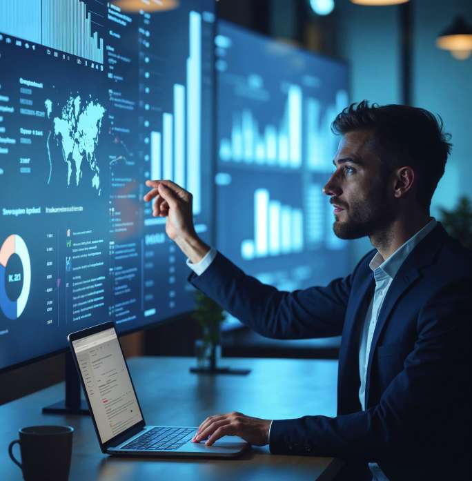 Business intelligence analytics dashboard