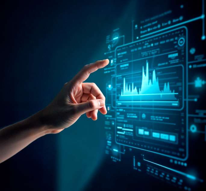 Predictive analytics trends and forecasting dashboard